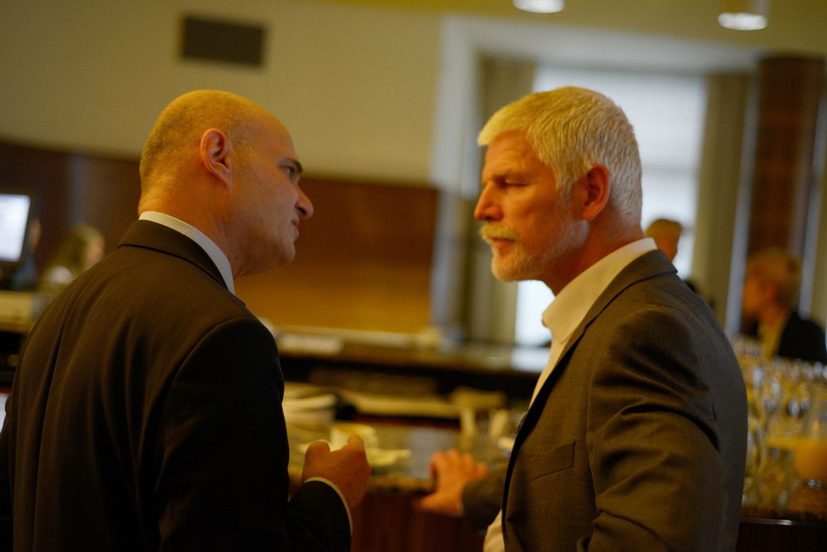 Marc S. Ellenbogen in conversation with Czech President Petr Pavel