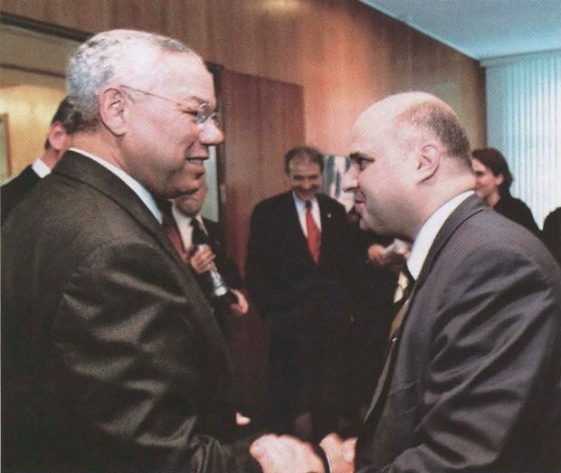 Marc S. Ellenbogen with U.S. Secretary of State Colin Powell
