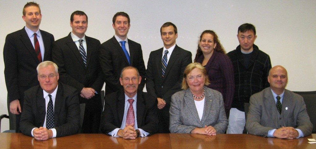 Marc S. Ellenbogen with a Syracuse University policy brief delegation